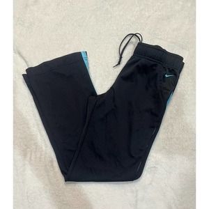 Vintage Black and Blue Womens Nike Trackpants